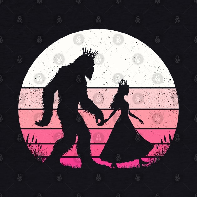 Bigfoot Walking with Princess Pink Sunset Magical  by Cuteness Klub